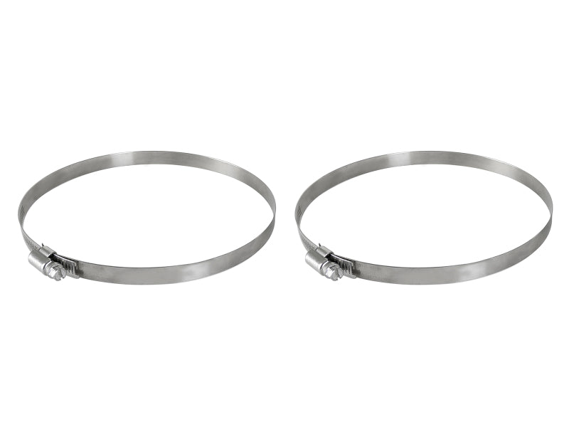 aFe Magnum FORCE Worm Gear Hose Clamps - 4-1/8in to 7in ID (Pair)