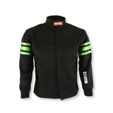 RaceQuip Green Trim SFI-1 JR. Jacket - Kids Small
