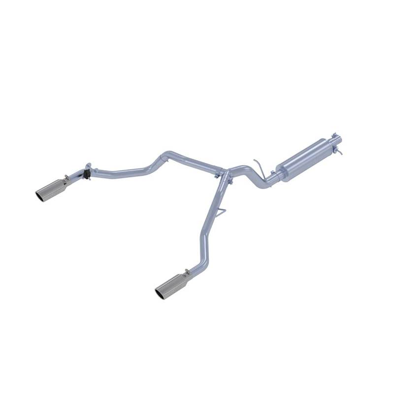 MBRP 19-20 Ford Ranger 2.3L T304 3in Dual Split Rear Outlet 4in OD Tips Cat Back Exhaust