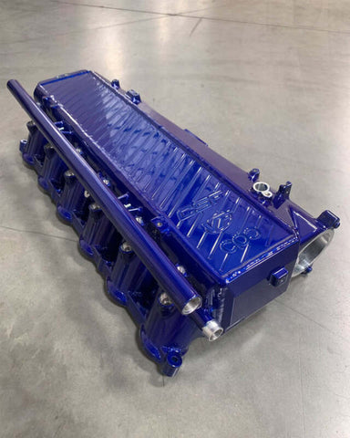 CSF BMW Gen 1 B58 Charge-Air-Cooler Manifold - LP Blue