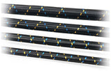 GReddy AN10 Reusable Hose Nylon Braided, Black/Gold/Blue 1 FT
