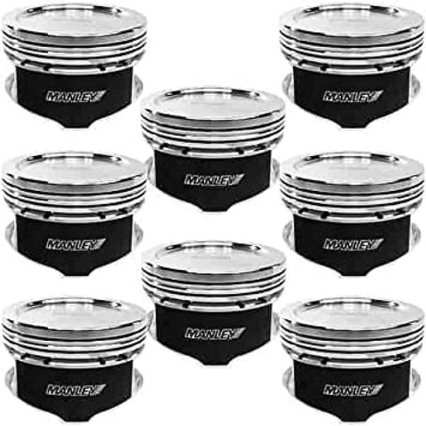 Manley 4.6L/5.4L Ford Modular (2/4 Valve) 3.700in Bore 1.2in CD -11cc Dish Pistons - Set of 8