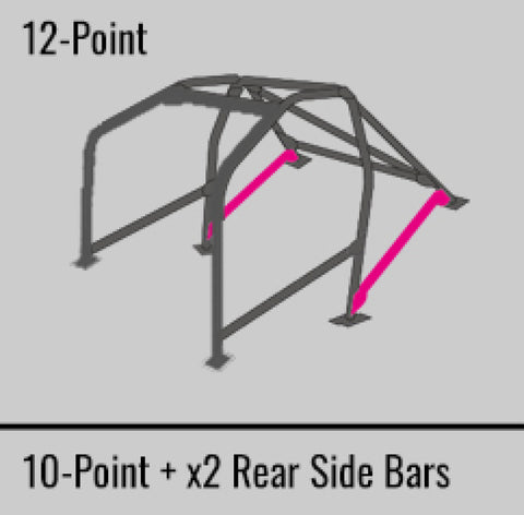 Cusco Steel Roll Cage 12 Point 2 Passenger Through Dash 2015 Subaru WRX / STI