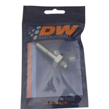 DeatschWerks 6AN ORB Male to 5/16in Male EFI Quick Connect Adapter (Incl O-Ring) - Titanium