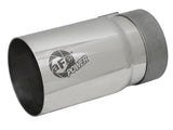 aFe MACH Force-Xp Universal Exhaust Tip 3-1/2 IN Inlet x 4 IN Outlet x 7 IN Polished Right Side Exit