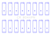 King Engine Bearings Ford 260Ci 289Ci 302 5.0L Windsor (Size STDX) Connecting Rod Bearing Set