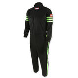 RaceQuip Green Trim SFI-1 JR. Suit - Kids XSM