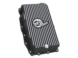 aFe 20-26 GM Trucks L6 3.0L Transmission Pan - Black w/ Machined Fins