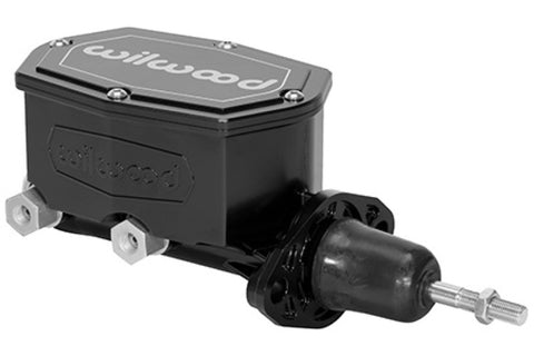 Wilwood Corvette C2 Compact Tandem Master Cylinder - 7/8in Bore Black