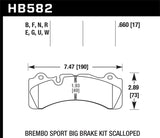 Hawk Brembo Caliper Family M Blue 9012 Race Brake Pads