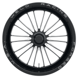 Weld RPM Frontrunner 17x3.5 / Anglia Spindle / 0 BS - Gloss Black Milled - Non-BL Wheel