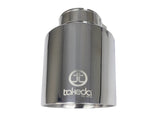 aFe Takeda Universal Exhaust Tip 2-1/2 IN Inlet x 4-1/2 IN Outlet x 7 IN L- Polished