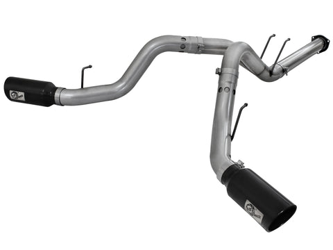 aFe Large Bore-HD DPF-Back Exhaust System Ford Diesel Trucks 11-14 V8-6.7L (td)
