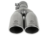 aFe Takeda 304 Stainless Steel Clamp-on Exhaust Tip Polished 2-1/2ininlet x 3-1/2in Outlet X 12in L