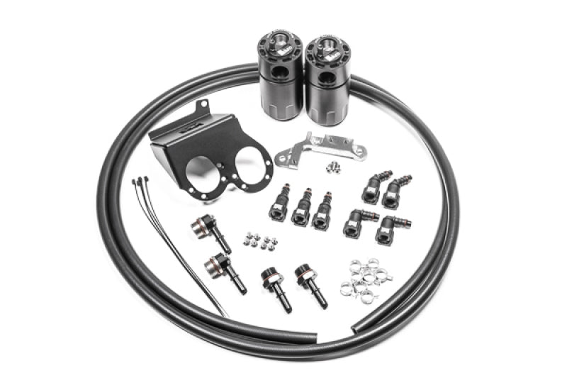 Radium 14-19 Chevrolet Corvette LT1 CCV Fluid Lock Dual Catch Can Kit