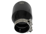 aFe Takeda Universal Exhaust Tip 2-1/2 IN Inlet x 4 IN Outlet x 6 IN L- Black