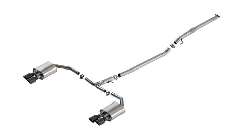 Borla 2025 Kia K5 GT 2.5L 4 Cyl S-type Cat-Back Exhaust w/ 3.5in Black Chrome Tips