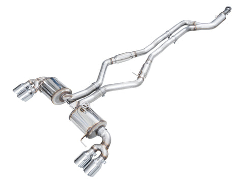 AWE Tuning 22-26 BMW M240i (G42) Touring Edition Exhaust - Chrome Silver Tips