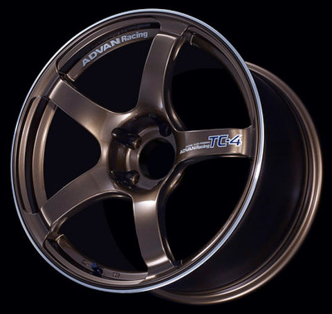 Advan TC4 17x7.0 +42 4-100 Umber Bronze Metallic & Ring Wheel