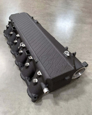 CSF BMW Gen 1 B58 Charge-Air-Cooler Manifold - Crinkle Black