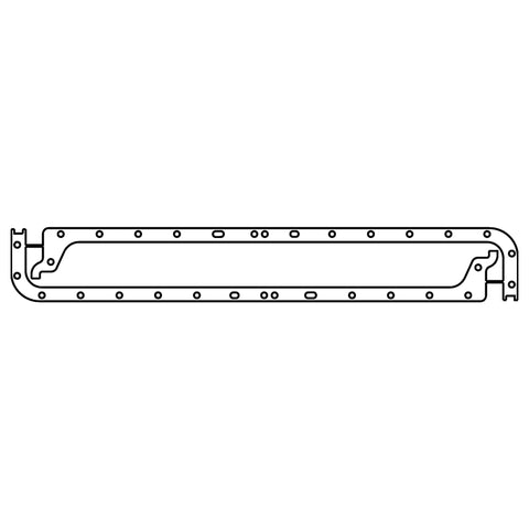 Cometic Jaguar XK6 .060in AFM Oil Pan Gasket Set - Side Rails Only