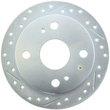 Stoptech 85-87 Toyota Corolla Drilled/Slotted Disc Brake Rotor - Right