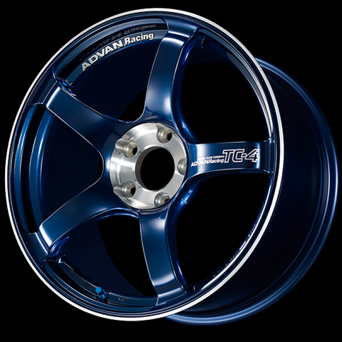 Advan TC-4 SE 18x8.5 / +45 Offset / 5x100 / 63mm Bore / Racing Indigo Blue and Diamond Cut