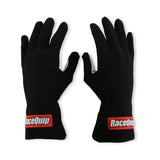 RaceQuip Black Basic Race Glove - Small