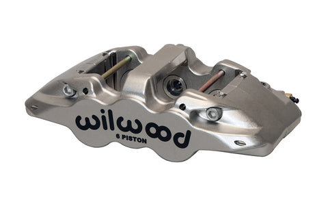 Wilwood Caliper-Aero6-ST-R/H-Nickel (.80 Thk Pad) 1.62/1.12/1.12in Pistons 1.25in Disc