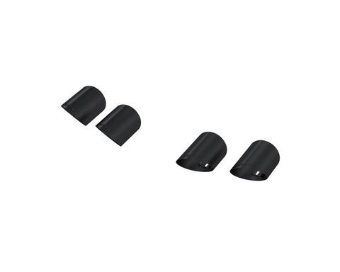 MBRP 15-24 Ford Mustang T304 SS 4in OD / 6.5in Length Quad Tip Cover Kit - Black Tip