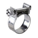 HPS #17 Stainless Steel Fuel Injection Hose Clamps, 10pcs Pack, 19/32" - 43/64" (15mm - 17mm)