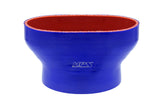 HPS Oval to Round Silicone Reducer Coupler Hose for Ford 60mm Throttle Body M-9926-MSVT to 3-1/2 inch Tubing Blue