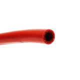 HPS 5/32" ID Red high temp reinforced silicone heater hose tubing, Max Temperature Rating: 350F, Bend Radius: 3/4"