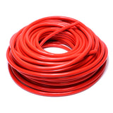 HPS 1/4 inch ID Red high temp reinforced silicone heater hose tubing 25 feet roll Max Temperature Rating: 350F Bend Radius: 1 inch