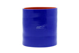 HPS 5 inch ID 9 inch Long High Temp 4-ply Reinforced Silicone Straight Coupler Hose Blue 127mm ID 229mm Length