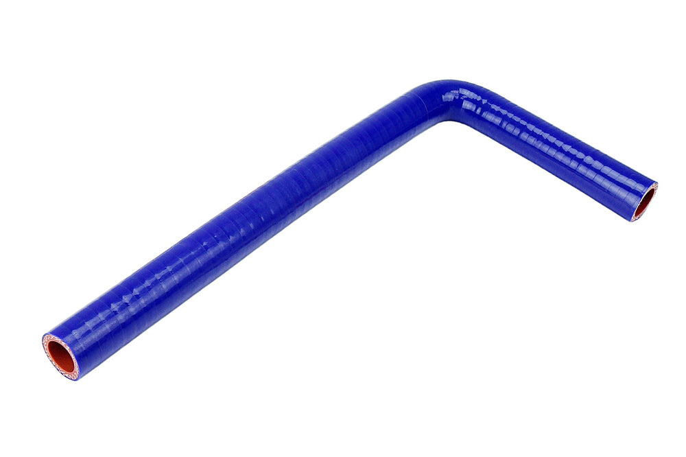 HPS 5/8 inch 16mm with 5 inch and 18 inch Leg Silicone 90 Degree Elbow Coupler Hose High Temp 4-ply Reinforced Blue