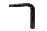 HPS 1-3/4 inch - 2-3/8 inch ID High Temp 4-ply Reinforced Silicone 90 Degree Elbow Reducer Hose Black 45mm - 60mm ID