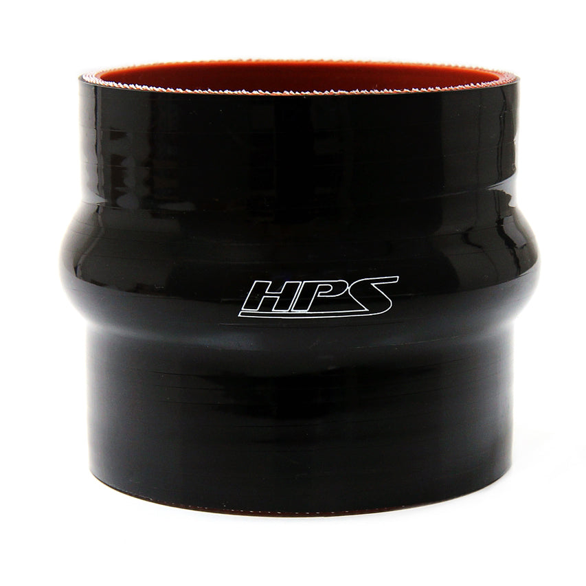 HPS 2.25 inch ID 4 inch Long High Temp 4-ply Reinforced Silicone Hump Coupler Hose Black 57mm ID 102mm Length