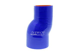 HPS 2 inch - 2.5 inch ID 6 inch Long High Temp 4-ply Reinforced Silicone Offset Reducer Coupler Hose Blue 51mm - 63mm ID 152mm Length