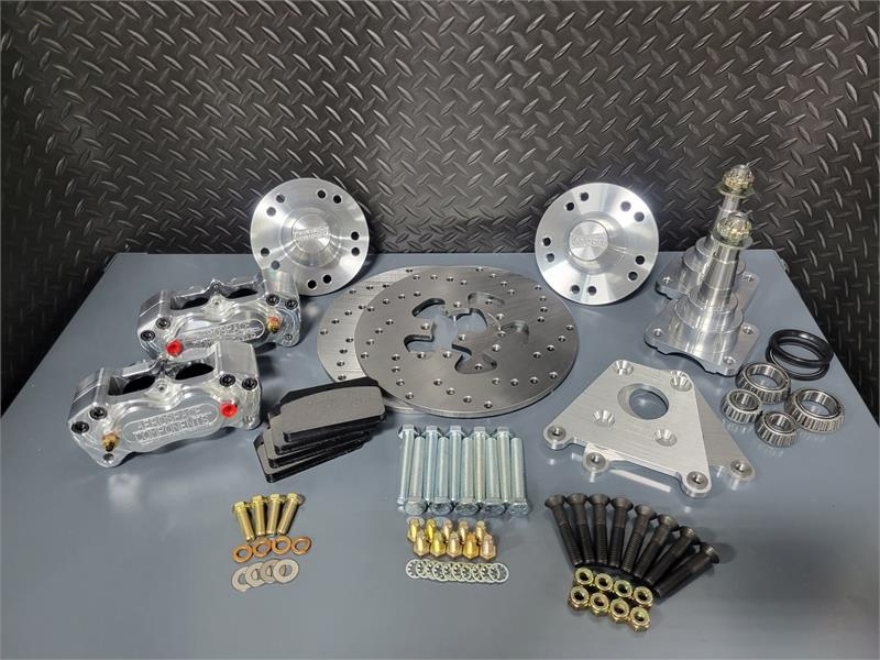 4 Piston Heavy Duty Front Drag Race Kit 93-04 Camaro/ Firebird (Billet Hub Style)