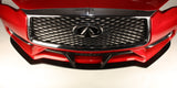 Infiniti Q60 Front Splitter & Winglets Matte Black For 17-21 Infiniti Q60 Stillen