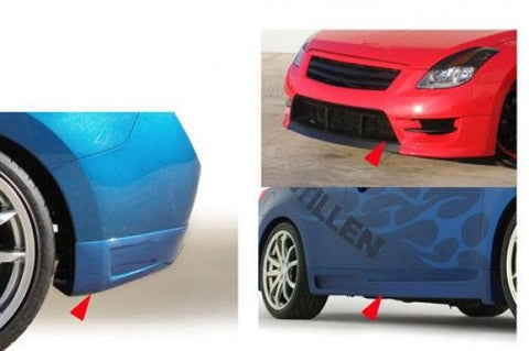 5 Piece Body Kit Unpainted For 08-09 Nissan Altima Coupe Stillen