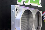 Motorsport Dual-Pass Radiator with Shroud + 14" SPAL brushless fans & harnesses (CSF #8374)