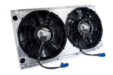 Motorsport Dual-Pass Radiator with Shroud + 14" SPAL brushless fans & harnesses (CSF #8374)