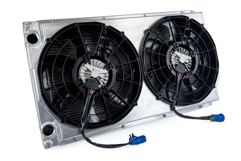 Motorsport Dual-Pass Radiator with Shroud + 14