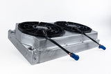 Motorsport Dual-Pass Radiator with Shroud + 14" SPAL brushless fans & harnesses (CSF #8374)