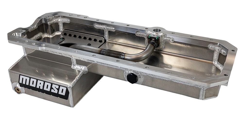 2jz Build Rear Sump Oil Pan, Toyota 1JZ & 2JZ, Rear Sump, Aluminum, Road Race Baffled