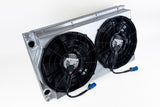 Motorsport Dual-Pass Radiator with Shroud + 14" SPAL brushless fans & harnesses (CSF #8374)
