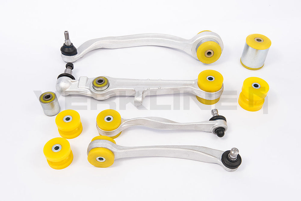 Full Front Polyurethane Wishbones Bushings  Kit - Audi - Track hardness