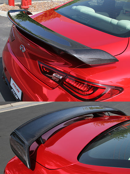 2017-2021 Infiniti Q60 Rear Spoiler [Carbon Fiber] - CF11239